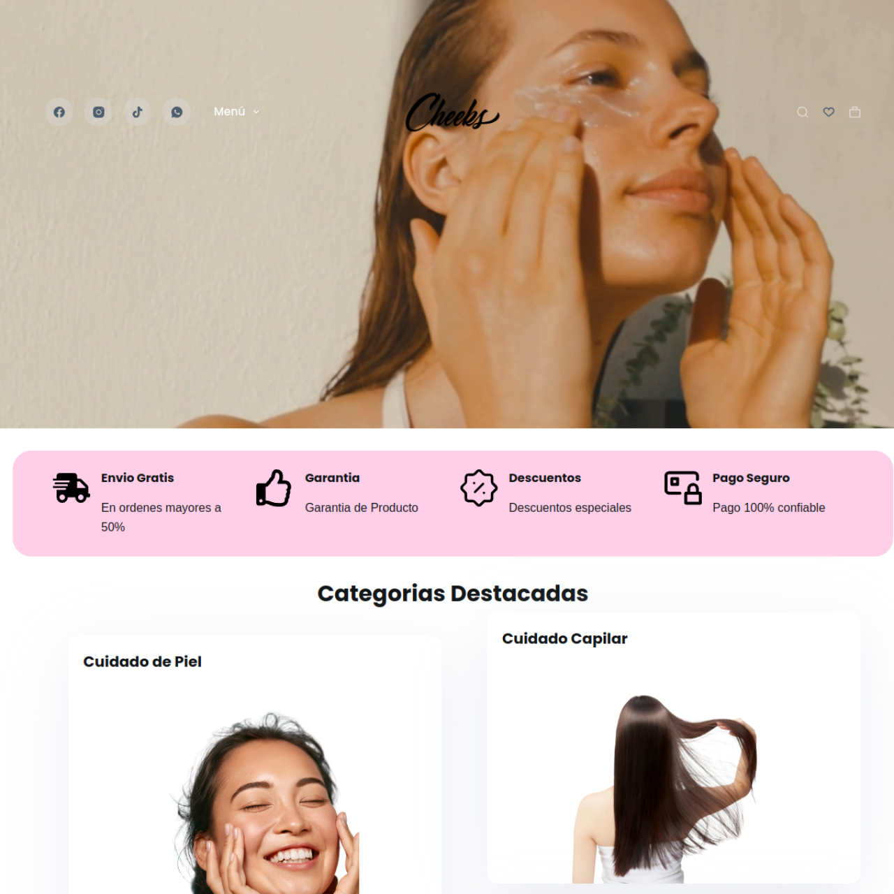 Sitio web de Cheeks
