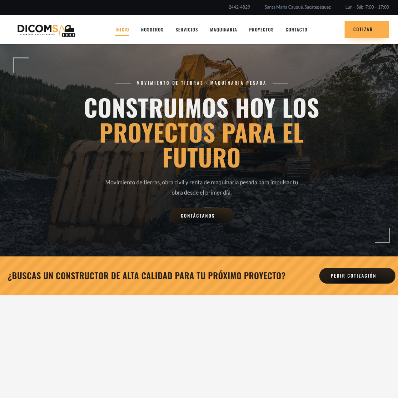 Sitio web de Corporación DICOMSA