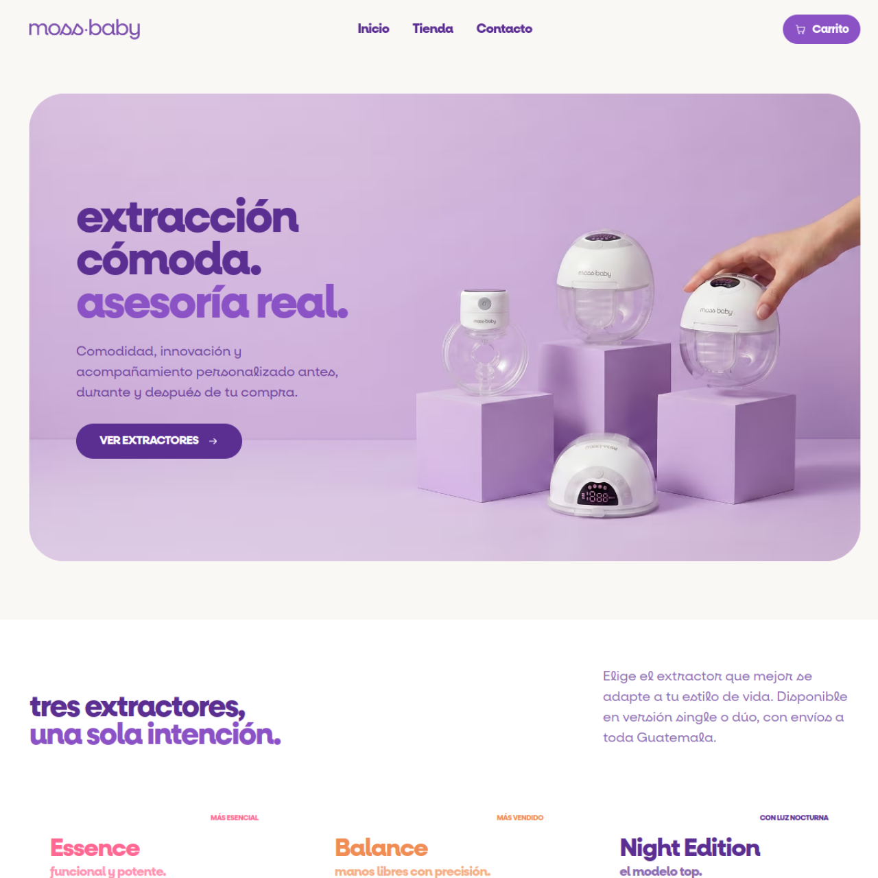 Sitio web de moss·baby