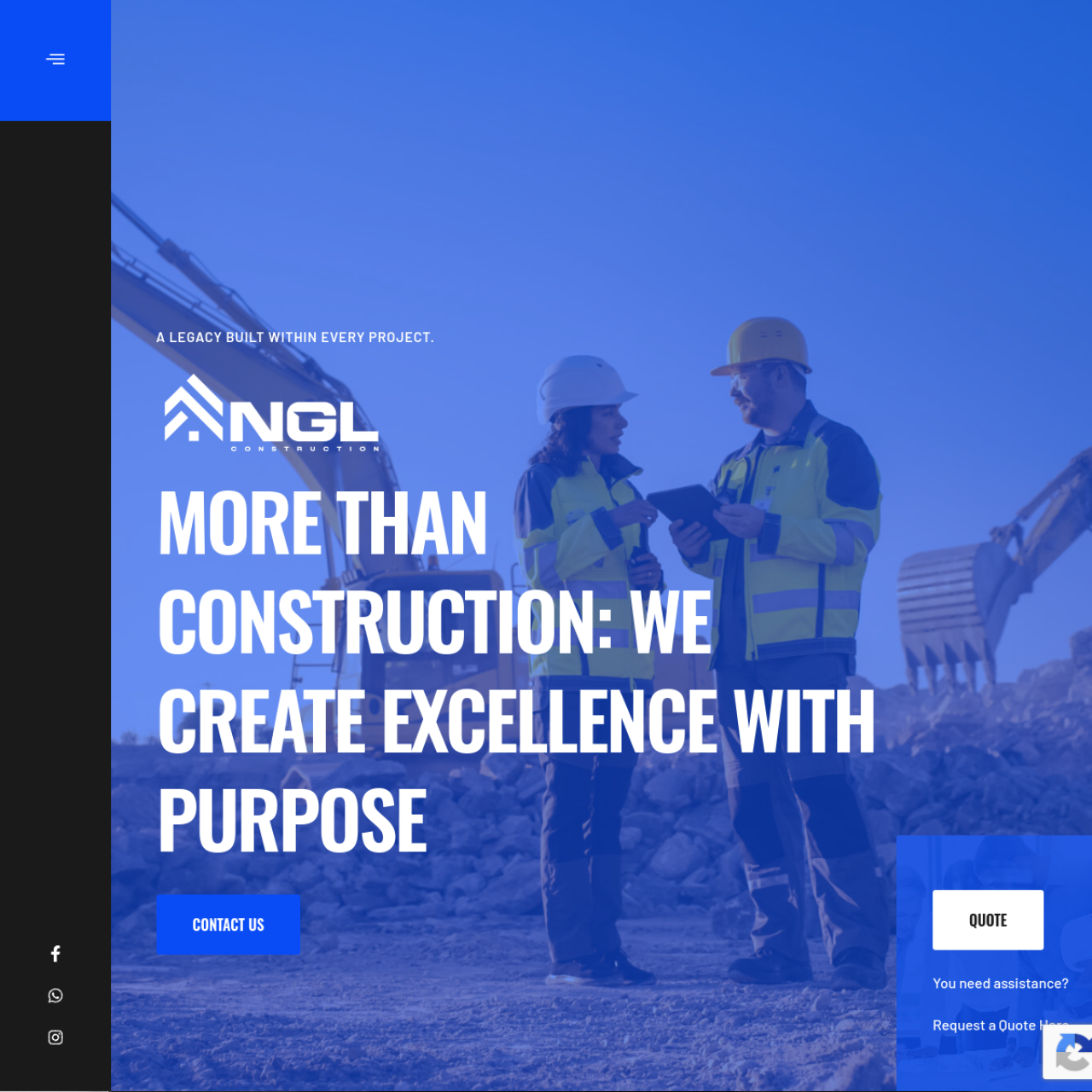 Sitio web de NGL Builders